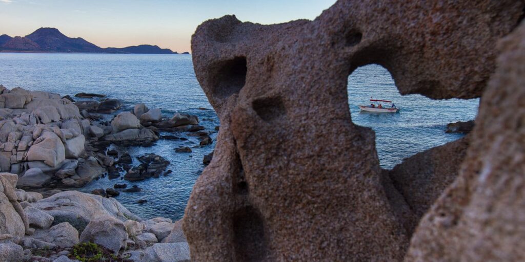 Las Serenitas, wind and wave erosion sculptures at Cabo Pulmo, UNESCO World Heritage Site, Baja California, Mexico,