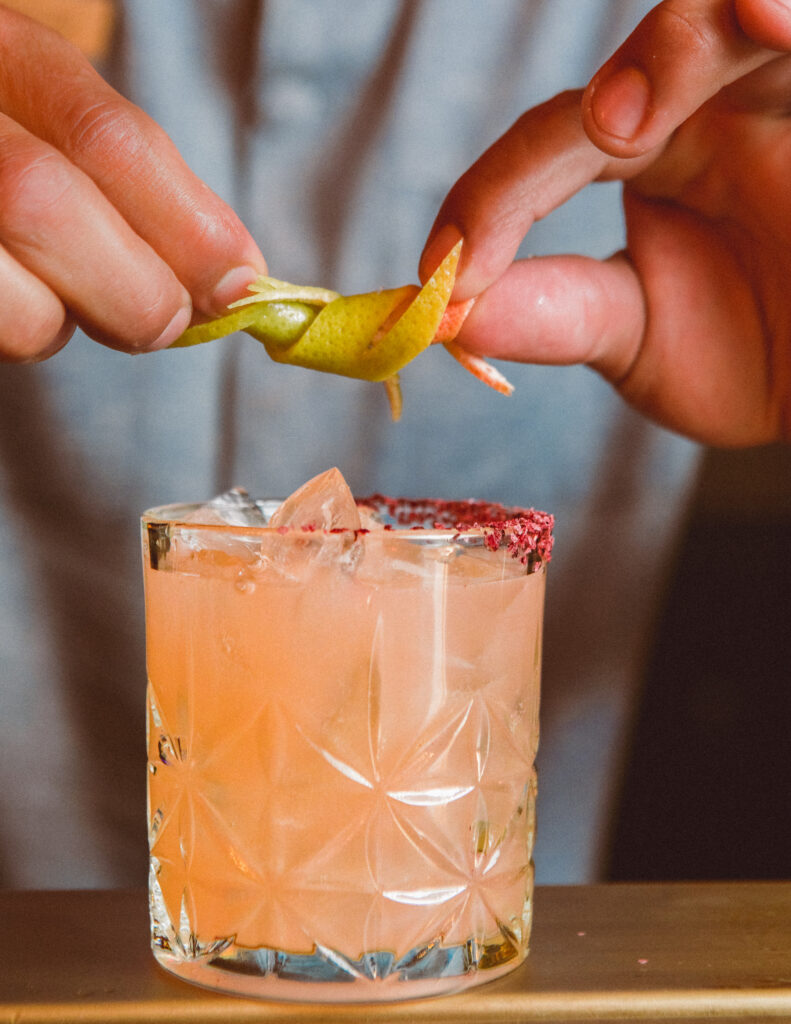 One of the best cocktails in Cabo might be this hand-crafted Classic Damiana Margarita